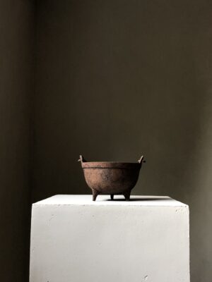 Small antique iron pot