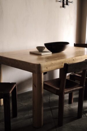 Unique table in the manner of Charlotte Perriand, 1970s