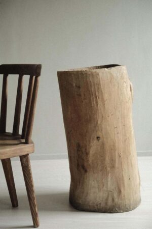 Wooden Planter, Wabi Sabi Style, Scandinavia 1800s