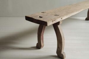 Antique Wabi Sabi Wooden Bench in Pine, Sweden, 1800s