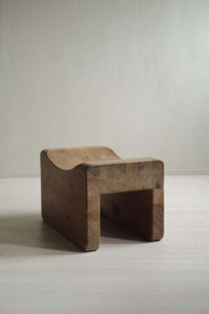 Pine Stool by K.J. Pettersson & Söner, Formerly Attributed to Axel Einar Hjorth