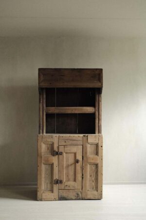 Wabi Sabi Antique Pine Cabinet, 1700s, Sweeden