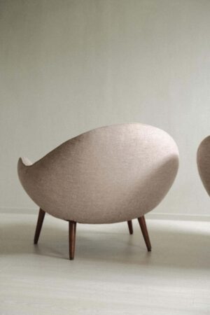 Rare Pair of Loungers by Fredrik Kayser, Model No 860 for Vatne Lenestolfabrikk