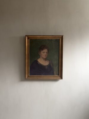 Portrait of a Woman, Oil on Canvas, Signed E. Derr, 1927, Norway