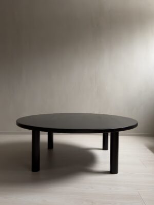 A Midcentury Ebonized Coffee Table in the Manner of Charlotte Perriand, c. 1960s