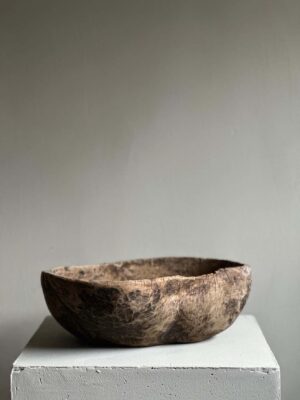 Antique Root Bowl, Wabi Sabi Style, Scandinavia 1800s