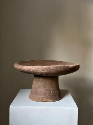 Wabi Sabi Wooden Plate, France 1800s