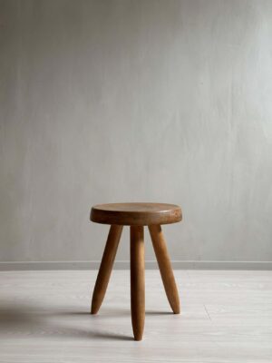 Charlotte Perriand High 'Berger' Stool, Ash Wood, France, circa 1955