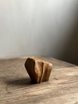 Mid-Century Hand-Carved Wooden Abstract Sculpture, Denmark c. 1960s