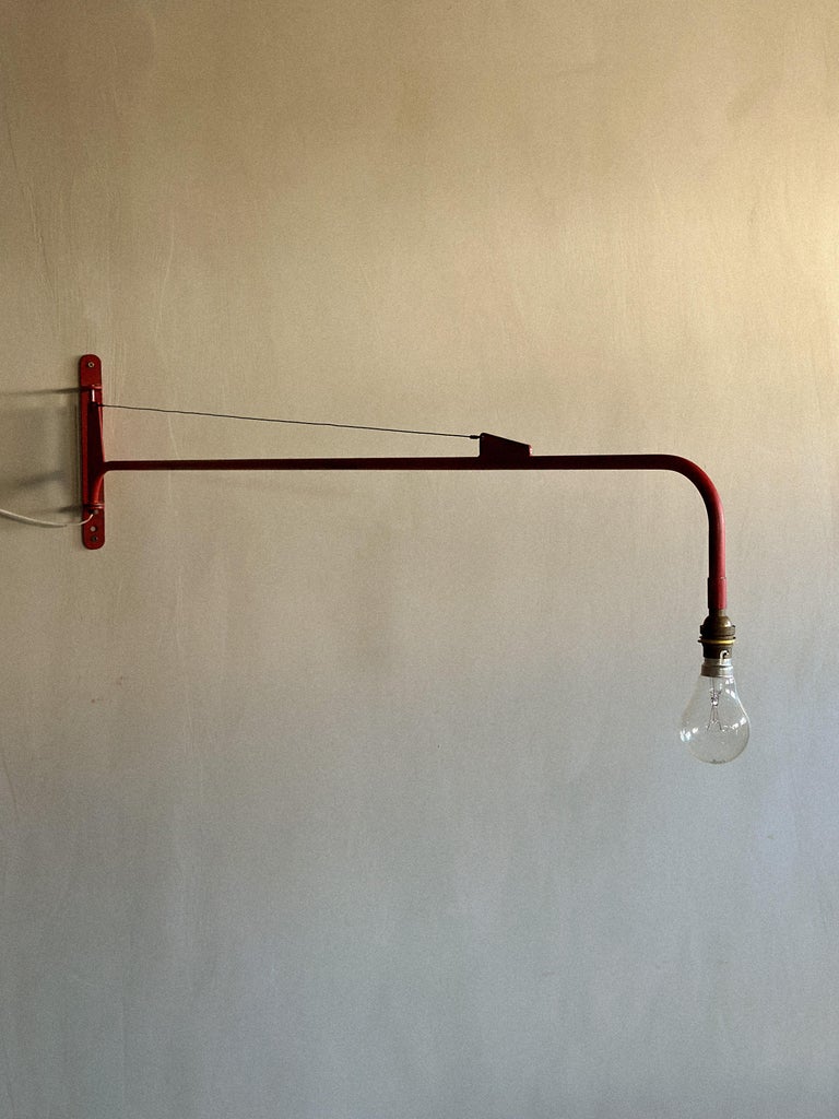 Jean Prouvé (attr.) Swing-Jib Lamp, France, c. 1950s – Bruksmann