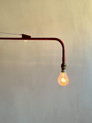 Jean Prouvé (attr.) Swing-Jib Lamp, France, c. 1950s