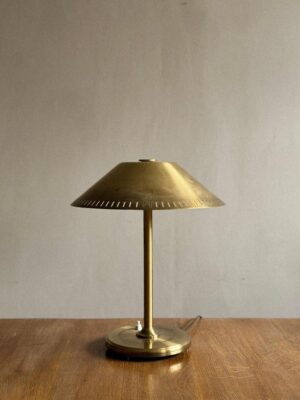 Mid-Century Scandinavian Table Lamp in Brass, 1950s