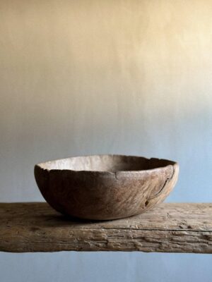 Antique Root Bowl, Wabi Sabi Style, Scandinavia 1800s