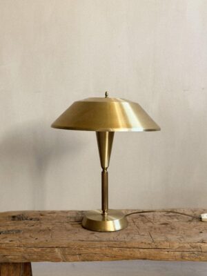 Mid-Century Scandinavian Table Lamp in Brass, 1960s