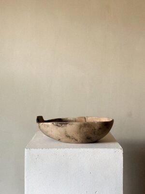 Antique Wabi Sabi Wooden Root Bowl, Scandinavia c. 1800s