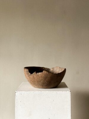 Antique Root Bowl, Wabi Sabi Style, Scandinavia 1800s