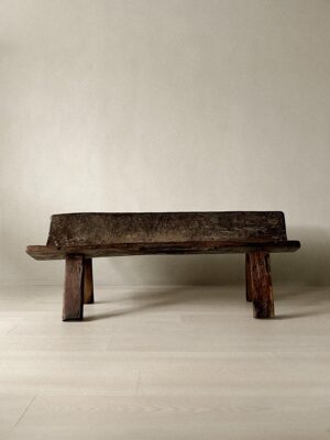 Antique Bridal Bench II, Scandinavian Wabi Sabi, c 1600s