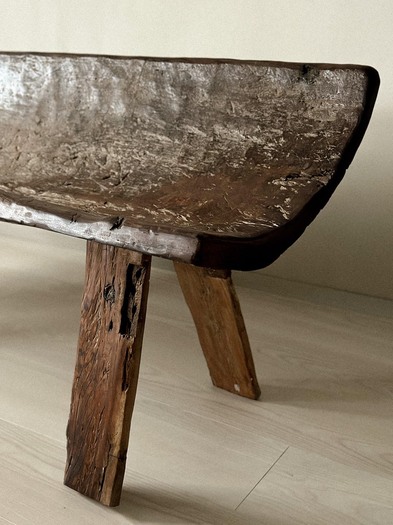 Antique Bridal Bench II, Scandinavian Wabi Sabi, c 1600s - Image 10