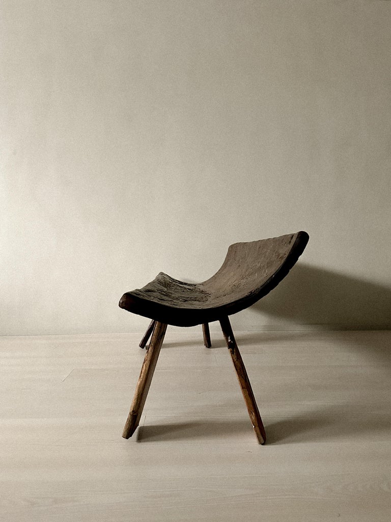 Antique Bridal Bench II, Scandinavian Wabi Sabi, c 1600s - Image 6