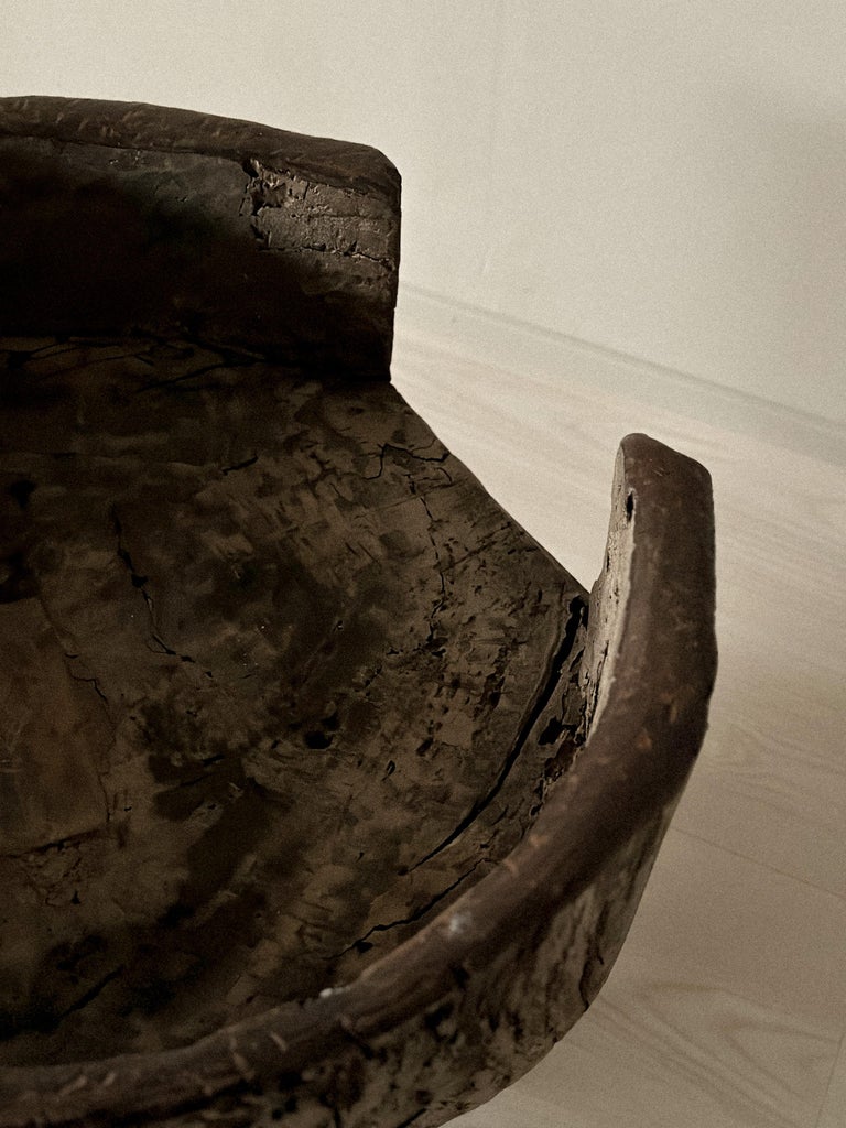 Antique Primitive Side Table, Scandinavian Wabi Sabi, c 1600s - Image 7