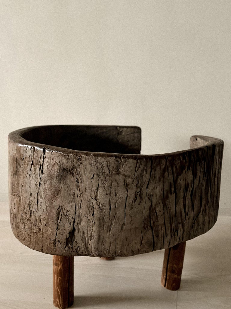 Antique Primitive Side Table, Scandinavian Wabi Sabi, c 1600s - Image 11