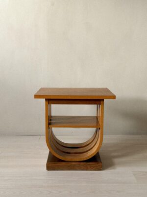 Art Deco oak side table, Norway, 1930s.