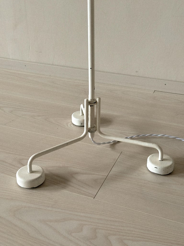Vintage floor lamp with modular shade and Nordic styling