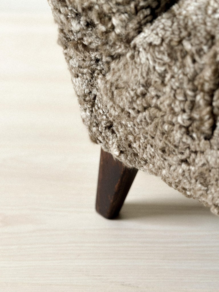 Elegant joinery on handcrafted 1940s Danish chair
