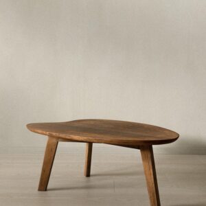 Asymmetric wood table by Pierre Guariche, France c. 1950s