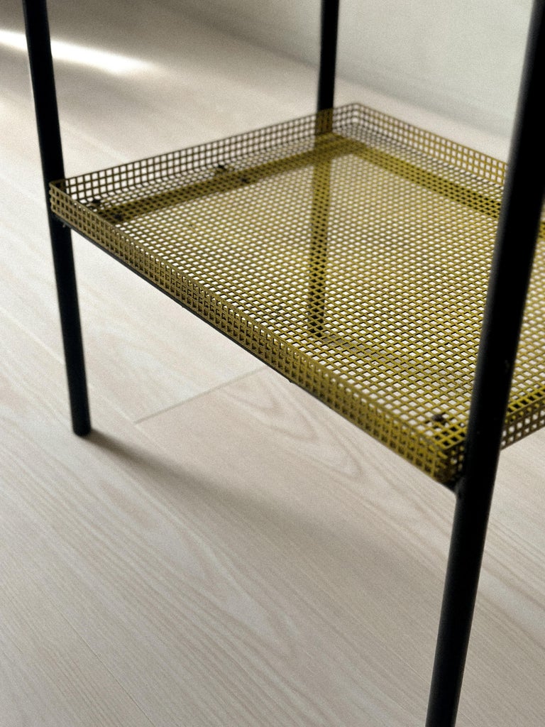 Rare Side Table by Paul Grivois, St-Gobain Glass and Metal, France, c. 1950s - Image 7