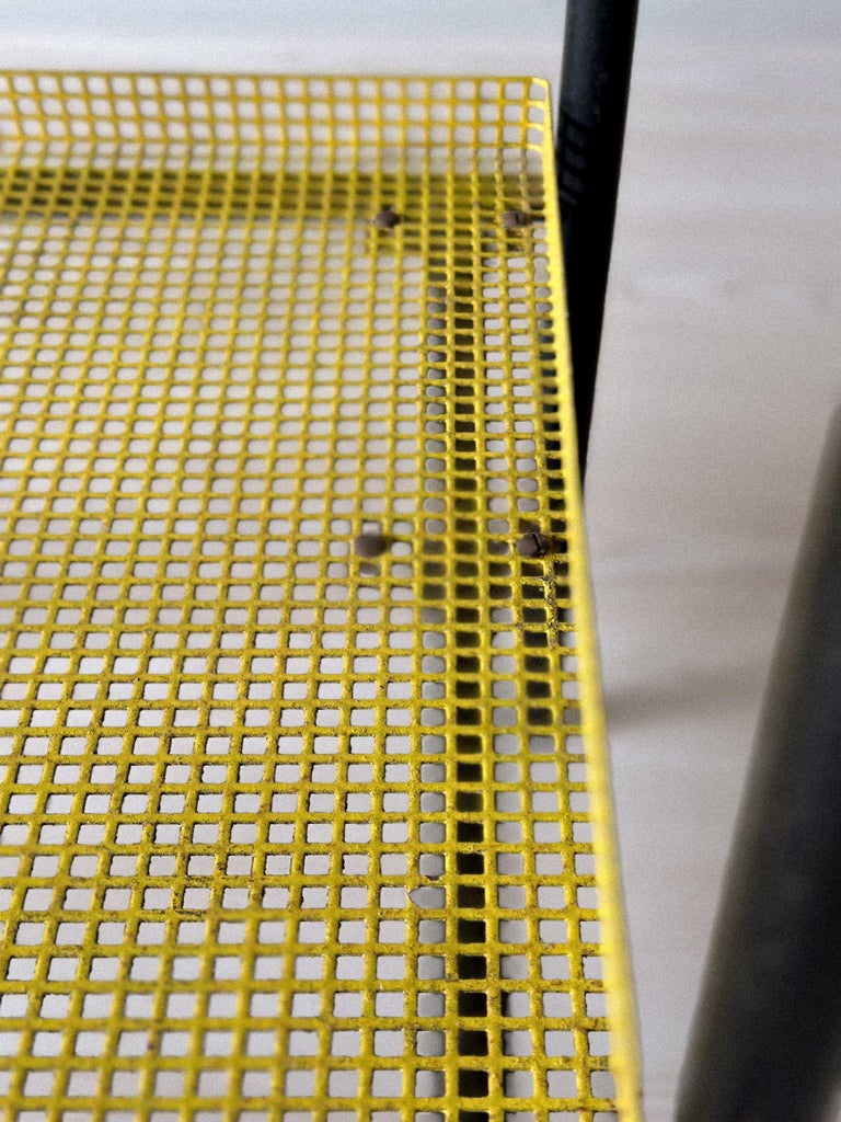 Rare Side Table by Paul Grivois, St-Gobain Glass and Metal, France, c. 1950s - Image 3