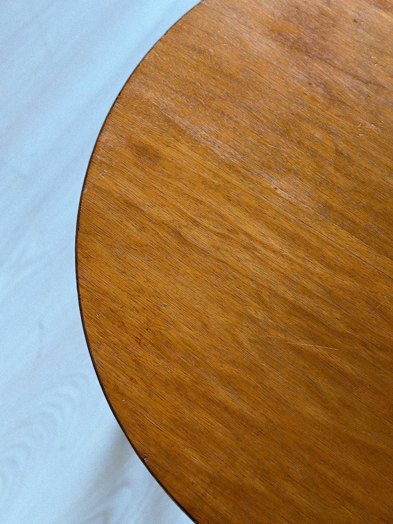 Mid-Century Side Table with Rush Shelf, Unknown Designer, Denmark, c. 1960s - Image 7