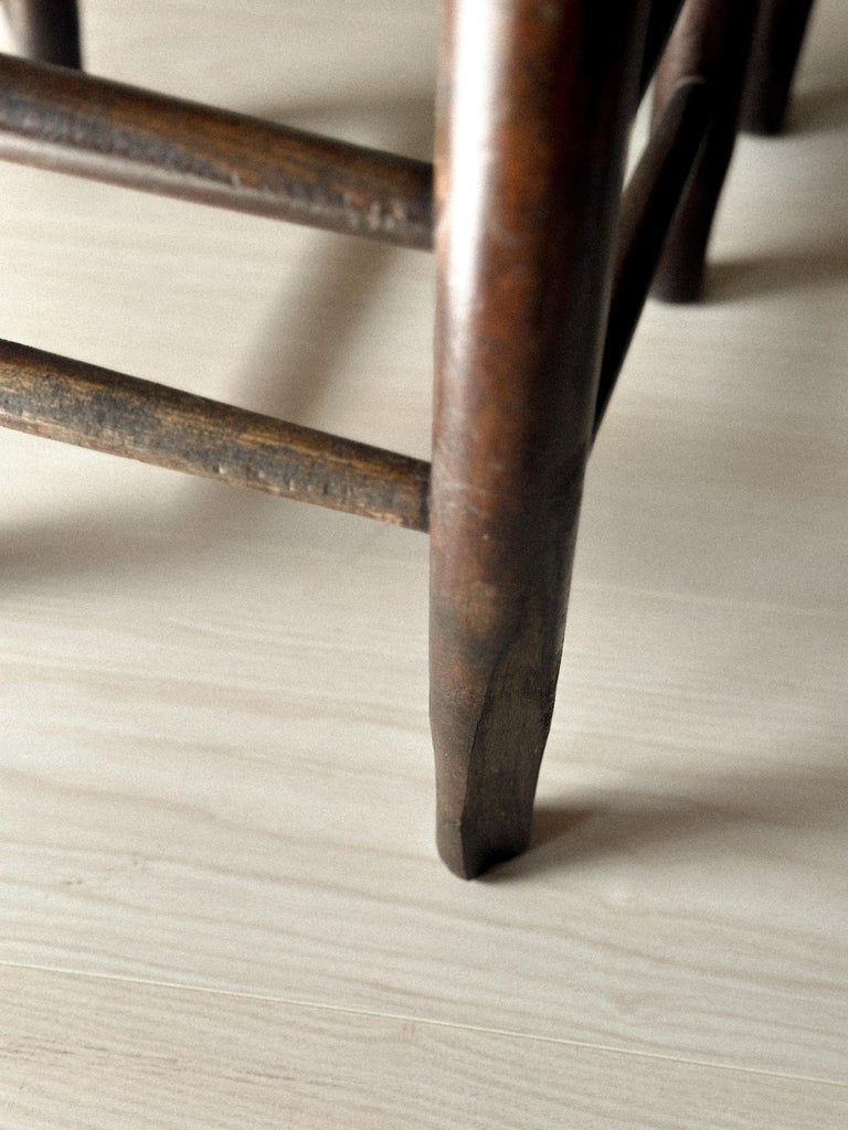 Chair leg detail showing patina and age