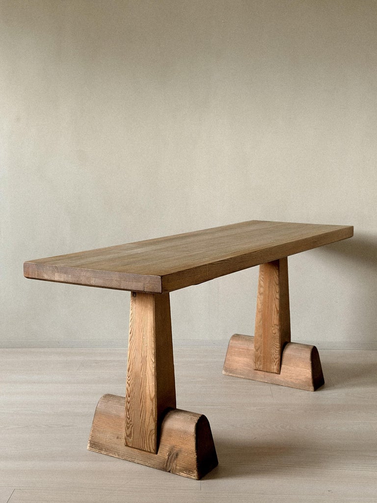 Utö Library Table by Axel Einar Hjorth with pine construction