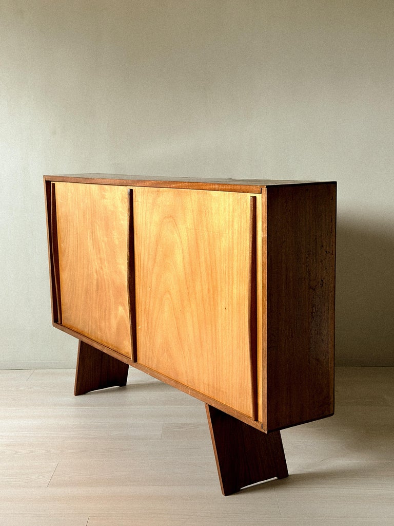 Minimalist French sideboard on clean background