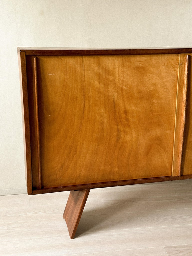 A Vintage Sideboard in style of Charlotte Perriand, France, c. 1950s - Image 3