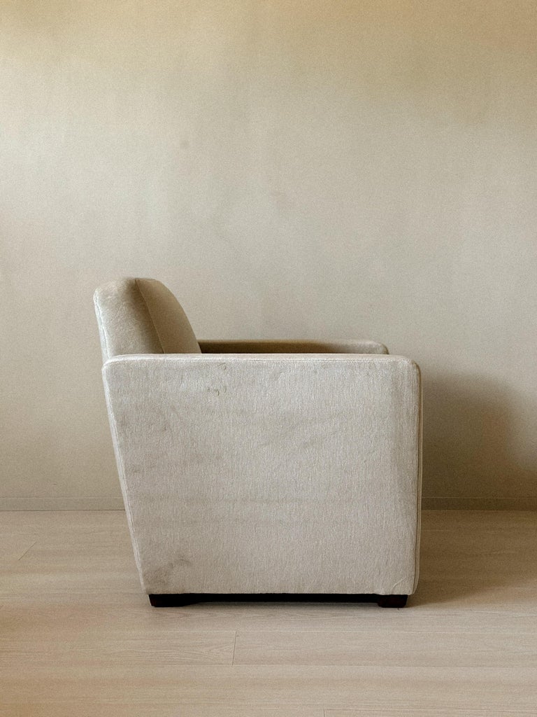 Art-Deco Danish Club Chair in Neutral Upholstery, 1940s - Image 7