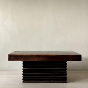 Spanish modernist coffee table with stacked base, 1960s
