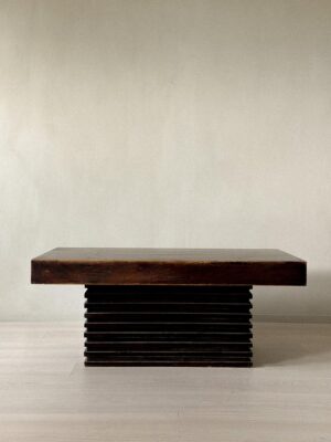 Spanish modernist coffee table with stacked base, 1960s