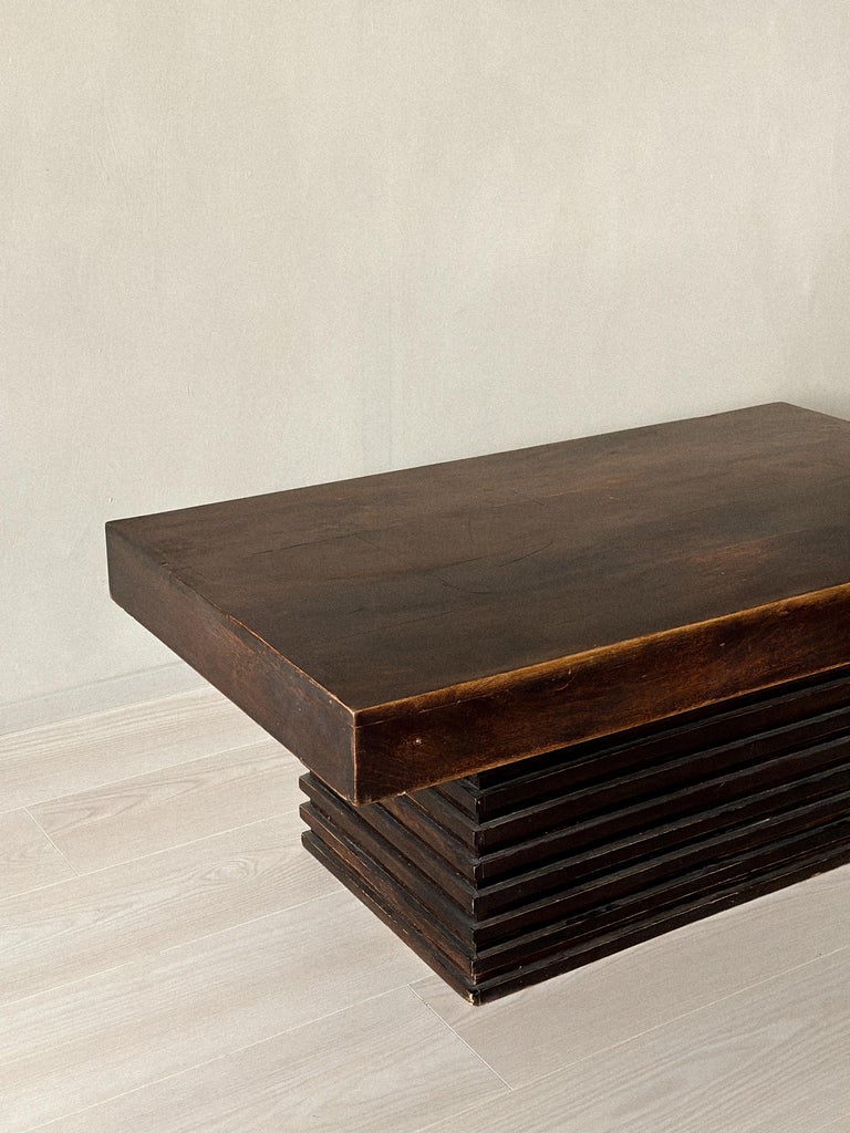 Spanish Modernist Coffee Table with Stacked Base, c. 1960s - Image 8