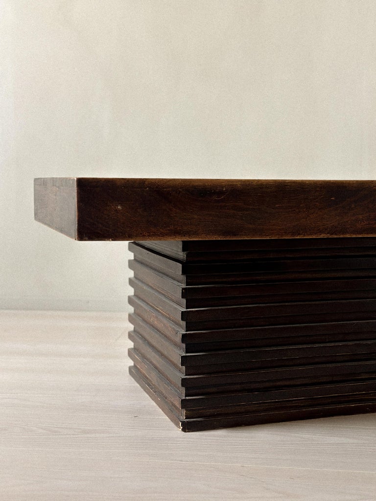 Three-quarter angle of Spanish modernist coffee table