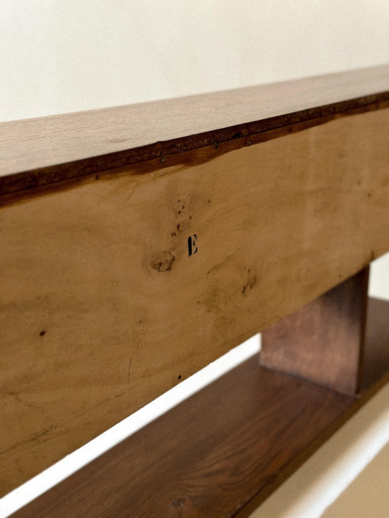 Vintage modernist wall-mounted shelf with dual compartments