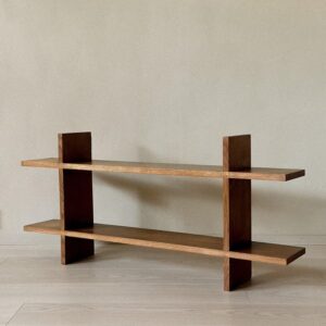 French oak wall shelf from the Reconstruction Era, 1950s