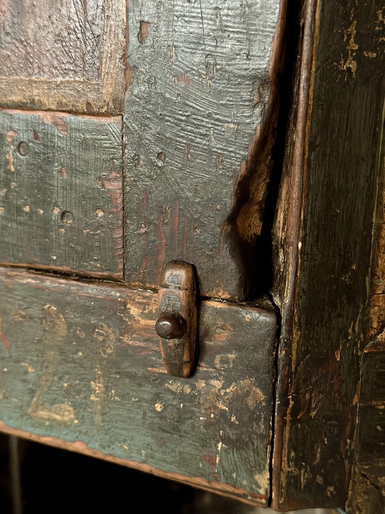18th-Century Painted Corner Cabinet, Trysil, Norway - Image 5