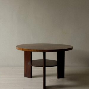 Art Deco, Danish Cabinetmaker Circular Side Table, c. 1930/40s