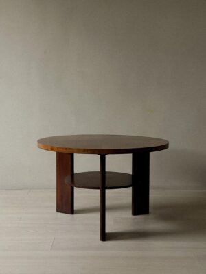 Art Deco, Danish Cabinetmaker Circular Side Table, c. 1930/40s