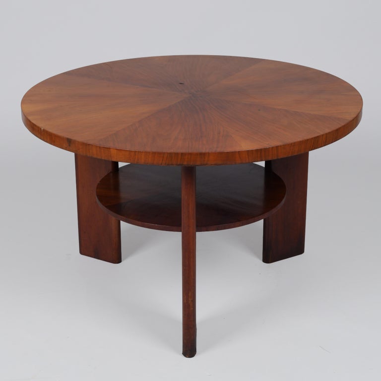 Art Deco, Danish Cabinetmaker Circular Side Table, c. 1930/40s - Image 15