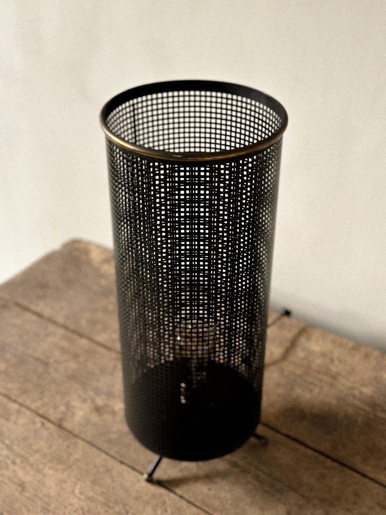 French Industrial Table Lamp, in the manner of Mathieu Matégot, France, c 1950s - Image 10