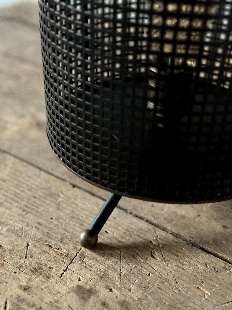 French Industrial Table Lamp, in the manner of Mathieu Matégot, France, c 1950s - Image 7