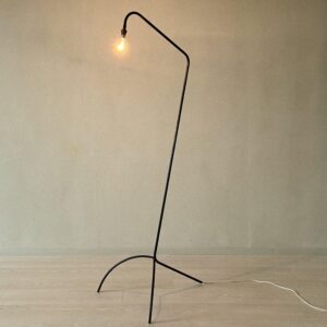 French Mid-Century Modern Industrial Floor Lamp, France, circa 1950s